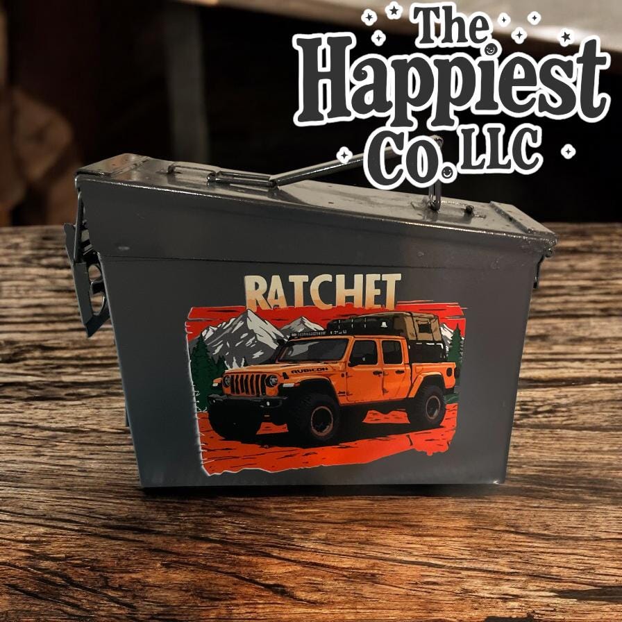 Custom American Flag Ammo Can - Patriotic Storage Solution for Dad & Military Fans - Music City Acrylics