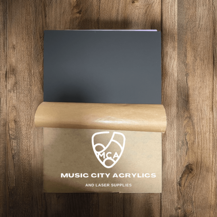 Black Matte/Gloss Cast Acrylic - Music City Acrylics