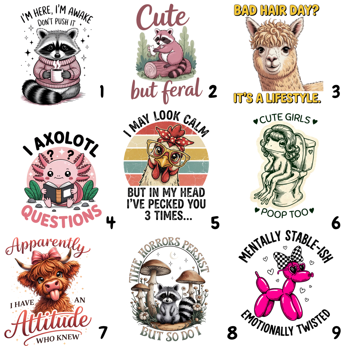 Cute Vinyl Stickers with Fun Sayings – Sweet, Playful & Full of Personality - Music City Acrylics