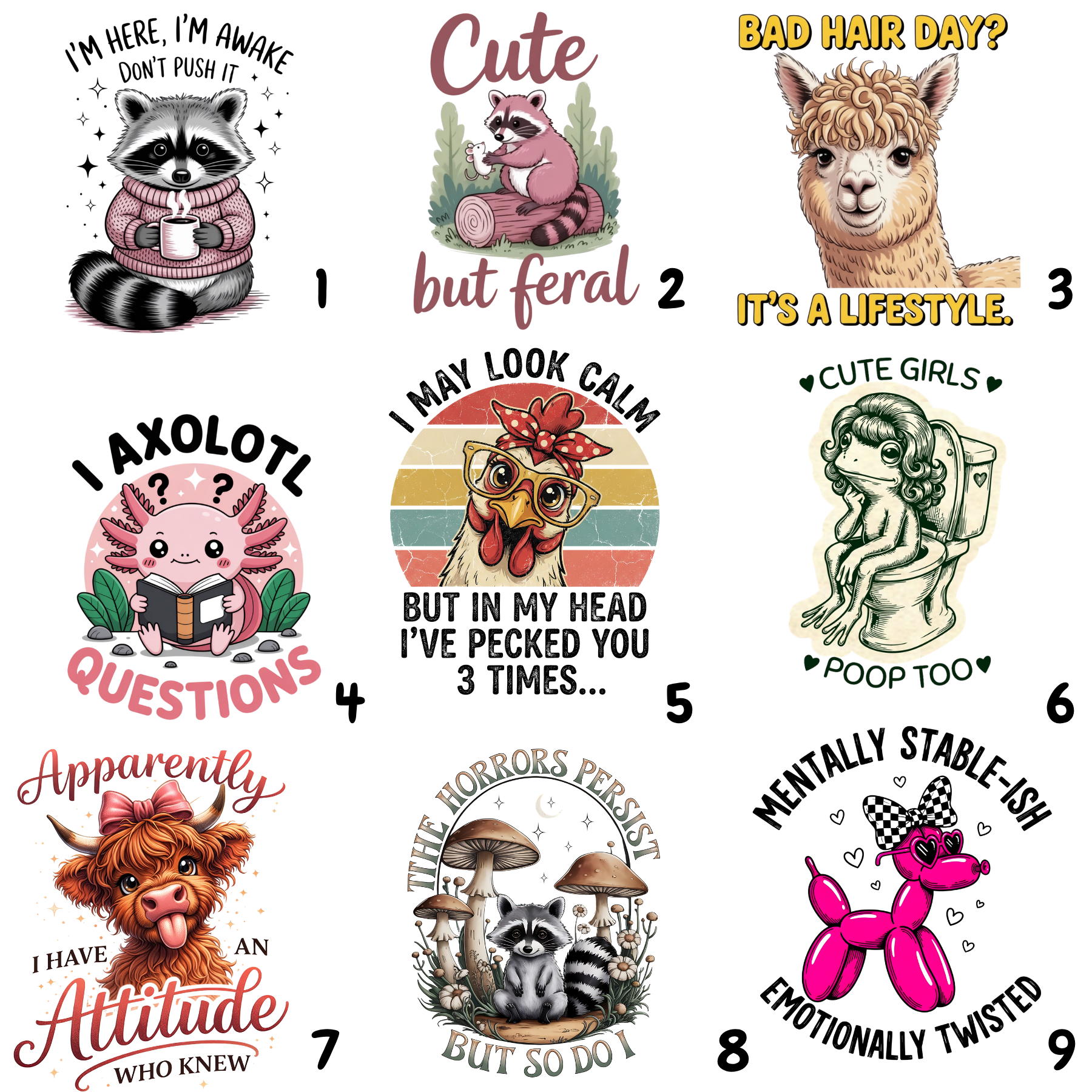 Cute Vinyl Stickers with Fun Sayings – Sweet, Playful & Full of Personality - Music City Acrylics