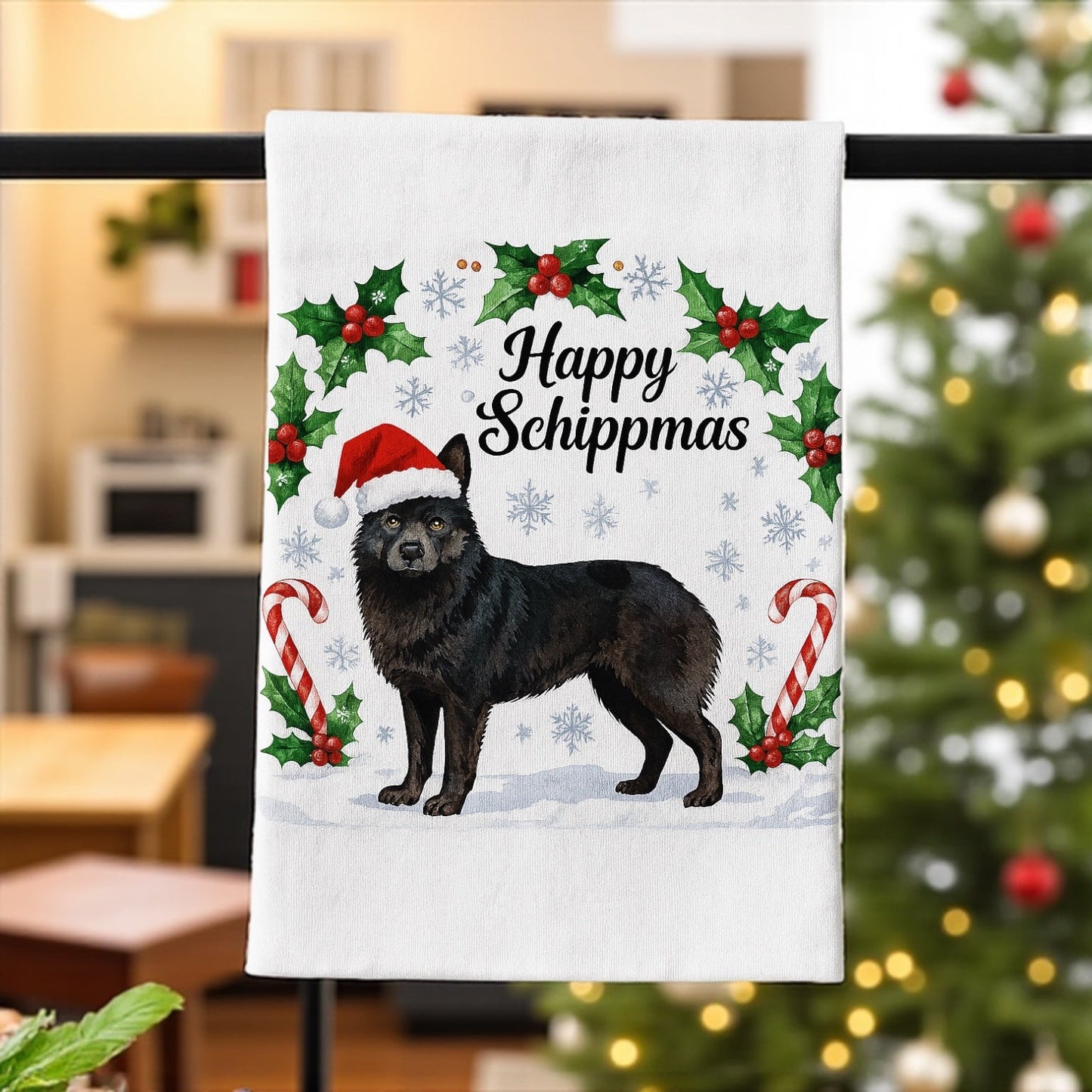Festive Dogs of Christmas Tea Towels - Perfect Gift for Dog Lovers! - Music City Acrylics