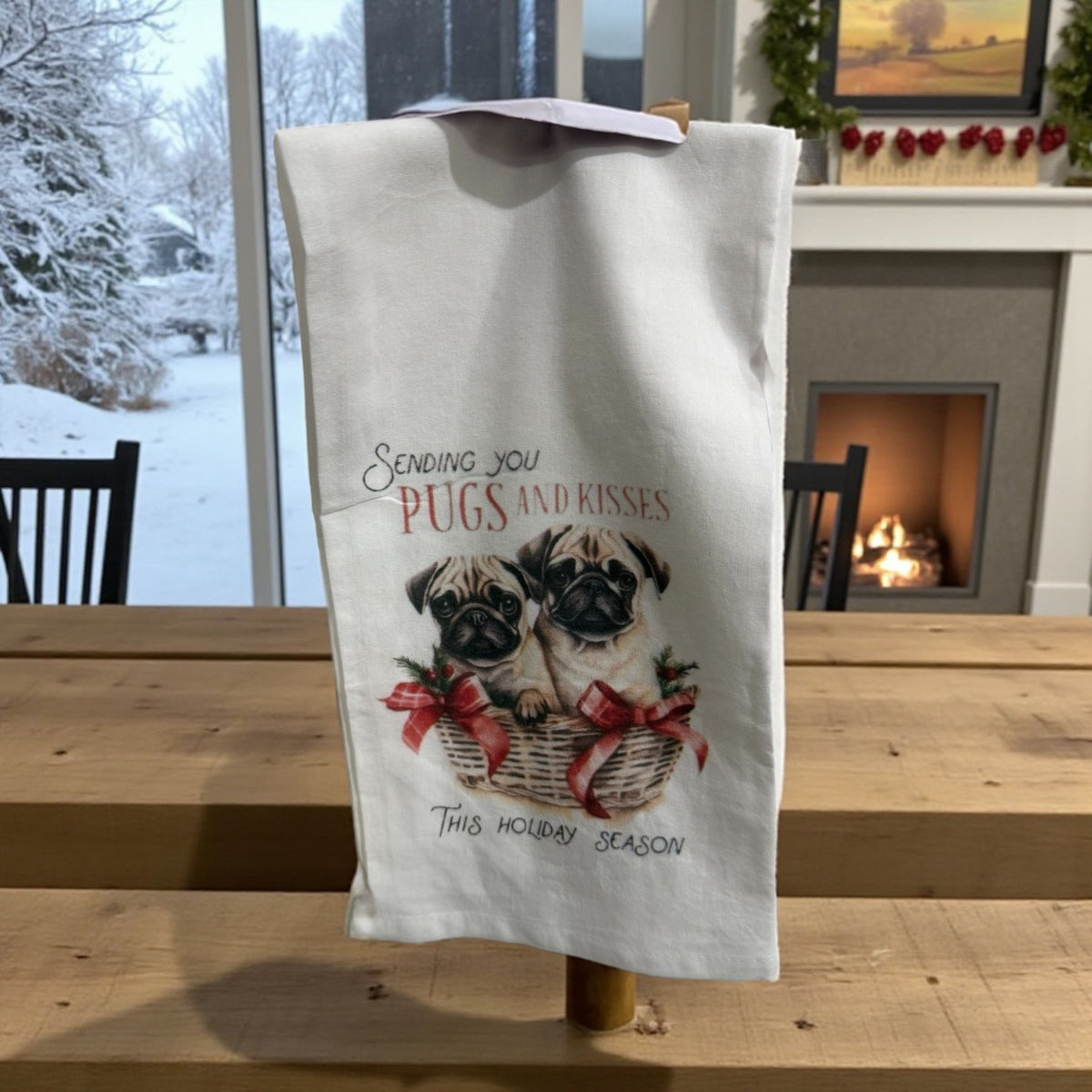 Festive Dogs of Christmas Tea Towels - Perfect Gift for Dog Lovers! - Music City Acrylics