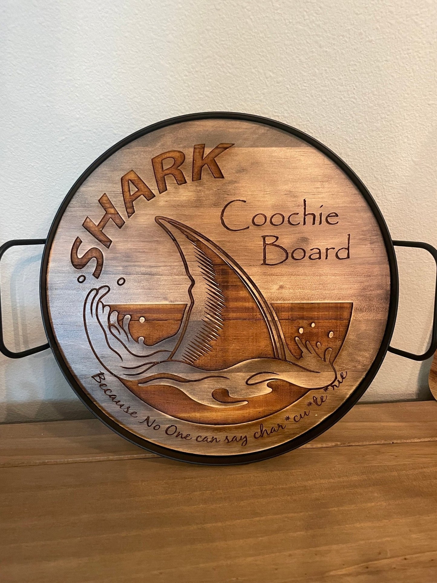 Funny Charcuterie Board, sharkcoochie board, shark coochie board, adult charcuterie board - Music City Acrylics