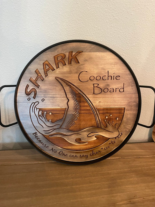 Funny Charcuterie Board, sharkcoochie board, shark coochie board, adult charcuterie board - Music City Acrylics