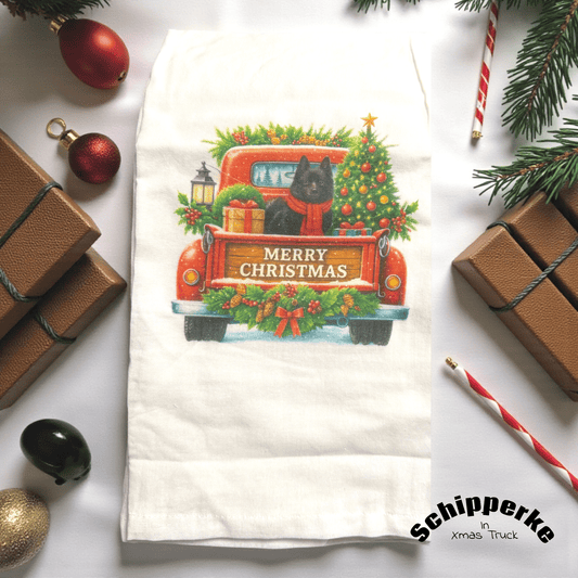 Holiday Pup Tea Towel - The Happiest Co. LLC