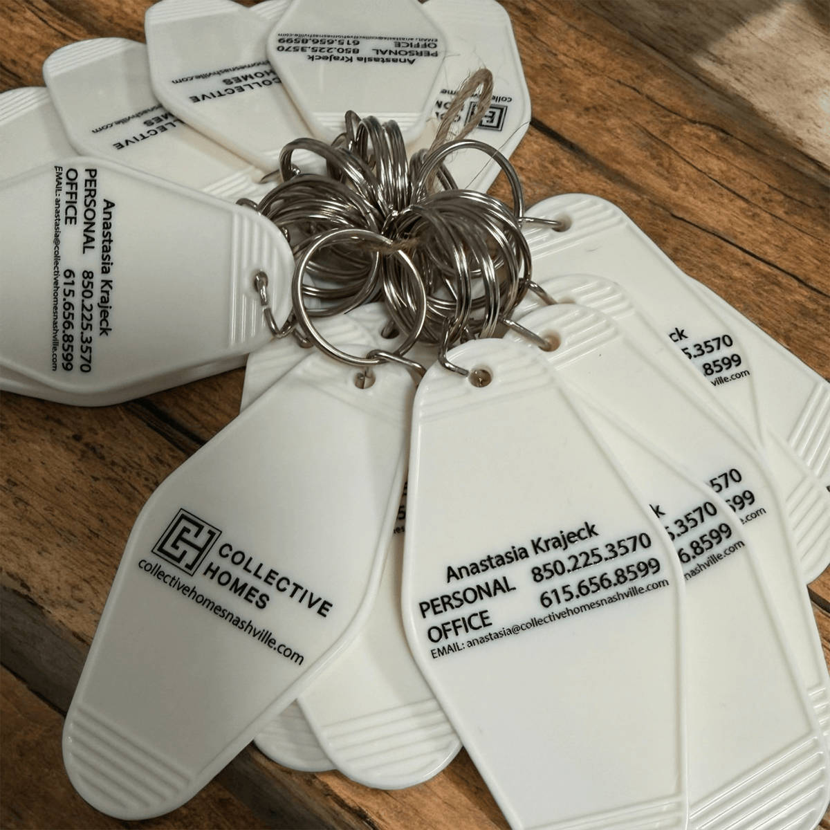 Hotel‑Style Custom Keychains - Music City Acrylics