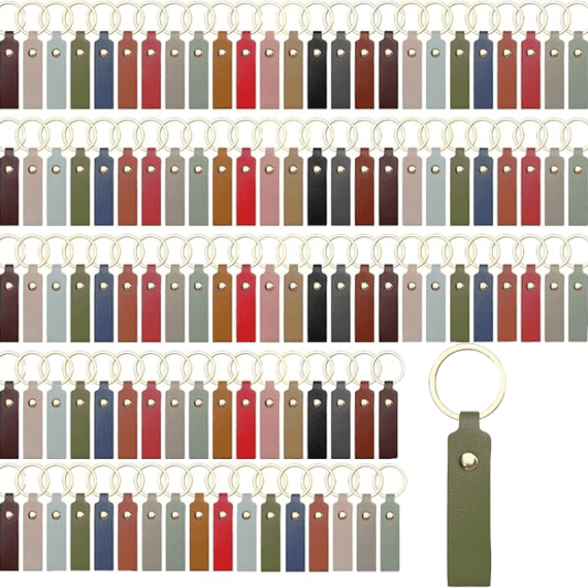 Leatherette Keychains — Premium Bulk & Custom Options - Music City Acrylics