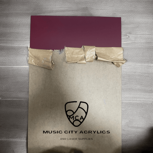 Merlot Red Matte/Gloss Cast Acrylic - The Happiest Co. LLC
