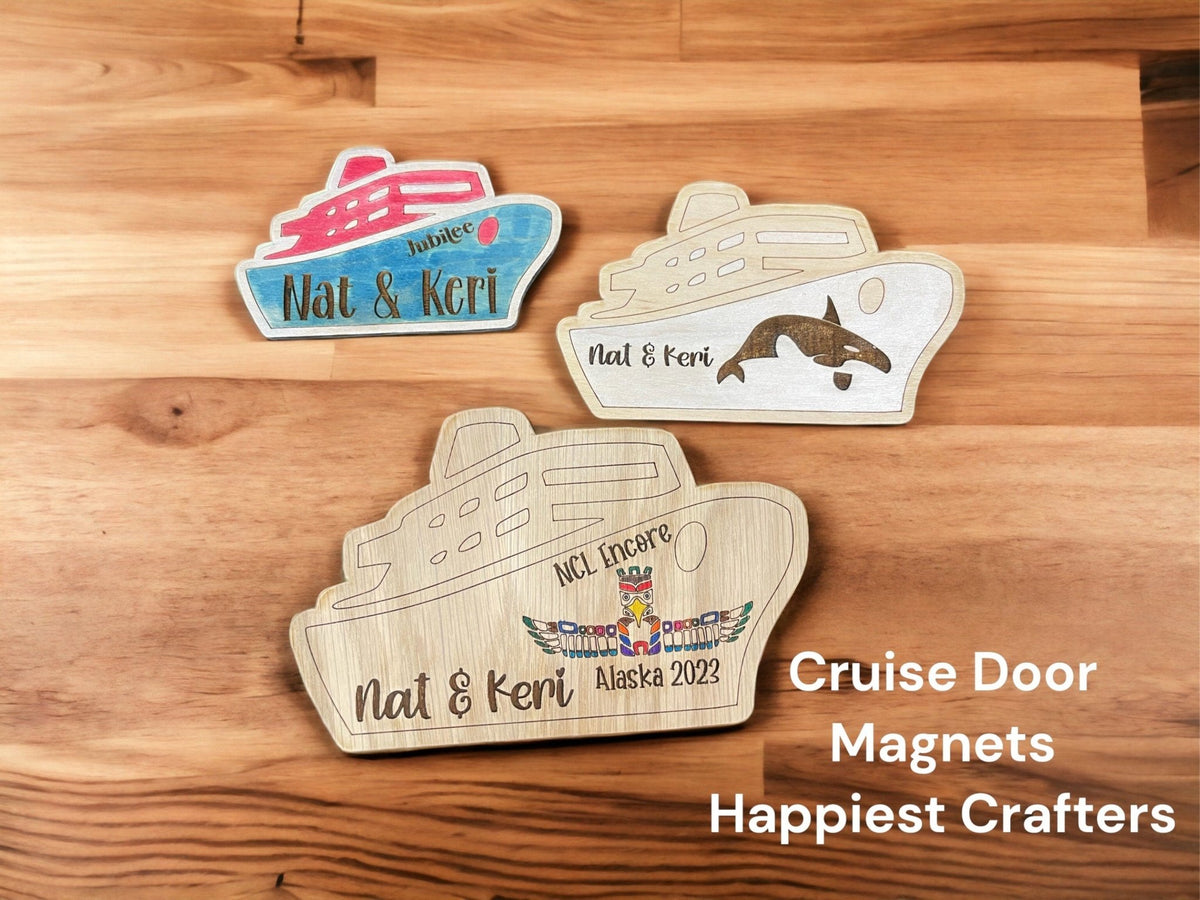 Personalized Cruise Door Magnet – Custom Vacation Keepsake - Music City Acrylics