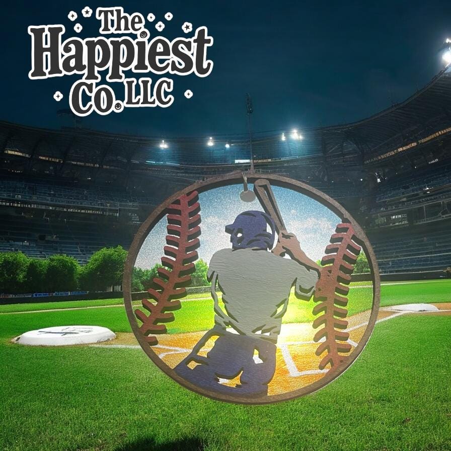 Personalized Laser Engraved Baseball Ornaments, Custom Made Keepsakes for Athletes, Parents, Coaches, Friends, Family, & sport lovers. - Music City Acrylics