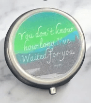 Personalized Round Pill Case for Travel - The Happiest Co. LLC