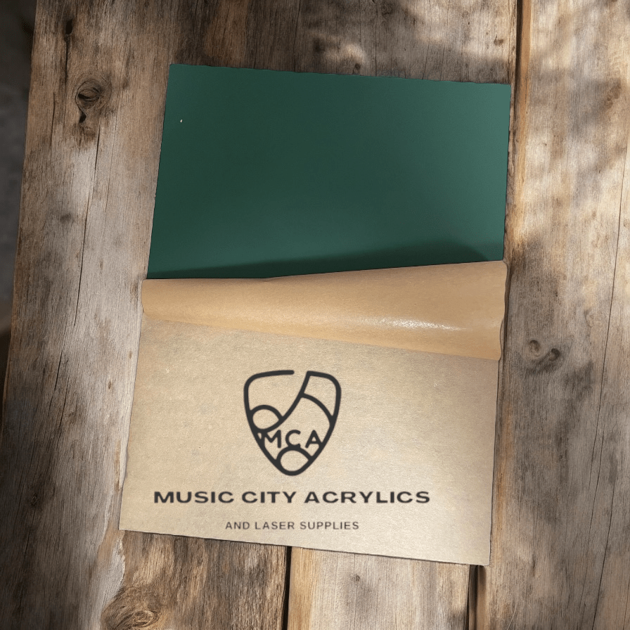 Pine Green Matte/Gloss Cast Acrylic - Music City Acrylics