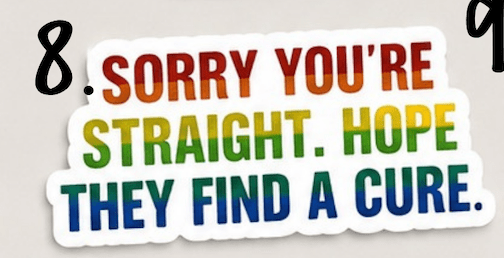 Pride Raccoon Sticker Pack – Funny LGBTQ+ Vinyl Stickers | Waterproof Decals | Queer Humor Stickers | Laptop, Water Bottle, Tumbler Stickers - Music City Acrylics