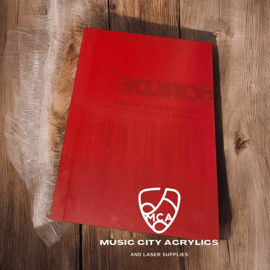 Red Gloss Cast Acrylic - Music City Acrylics