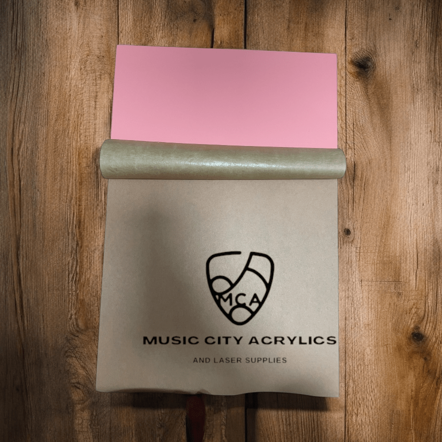 Salmon Pink Matte/Gloss Cast Acrylic - Music City Acrylics
