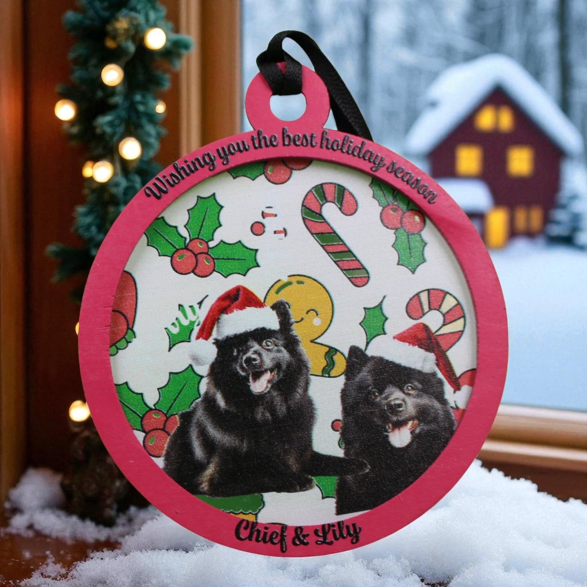 Schipperke Lover's Ornament - Perfect Gift for Mom, Friend, or Breeder! - Music City Acrylics