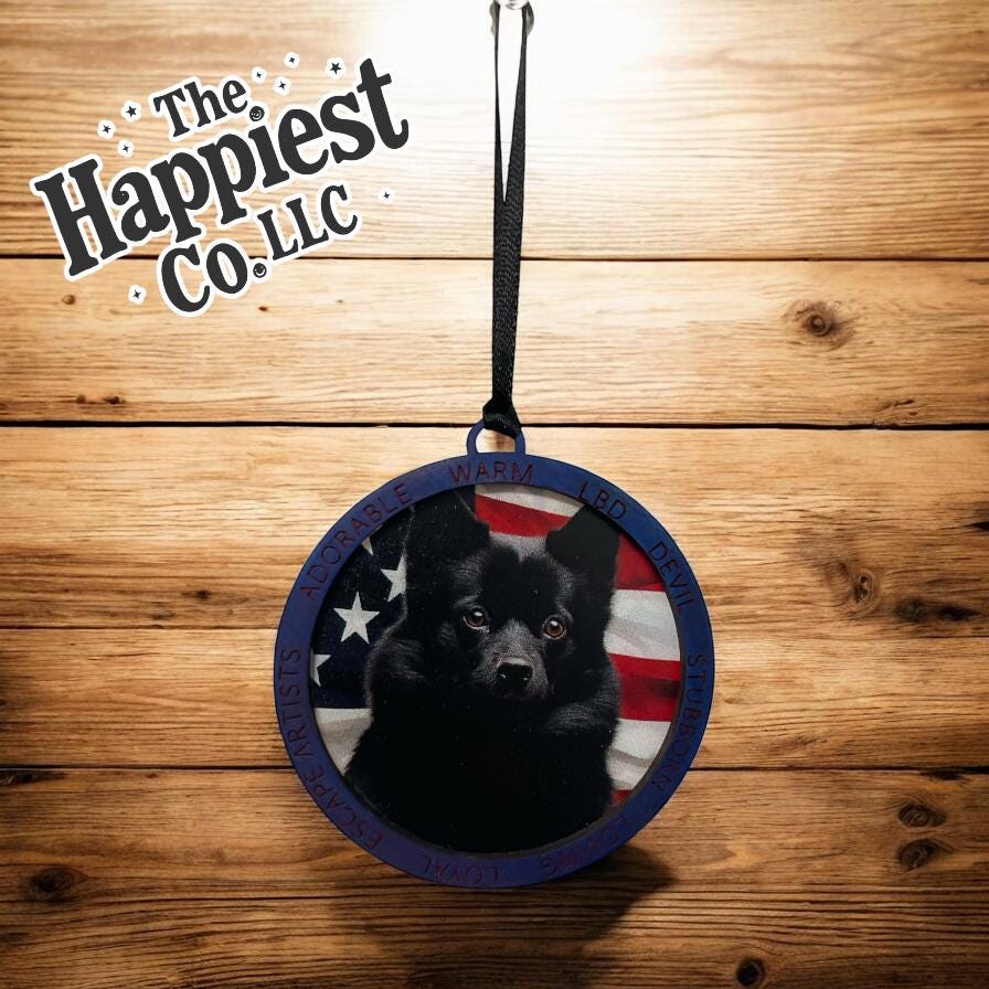 Schipperke Lover's Ornament - Perfect Gift for Mom, Friend, or Breeder! - Music City Acrylics