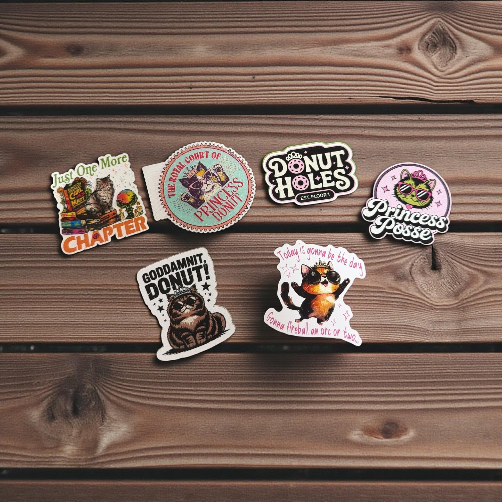 Sticker Pack – Set of 6 | Themed Vinyl Stickers for Laptops, Journals, Tumblers & More - Music City Acrylics