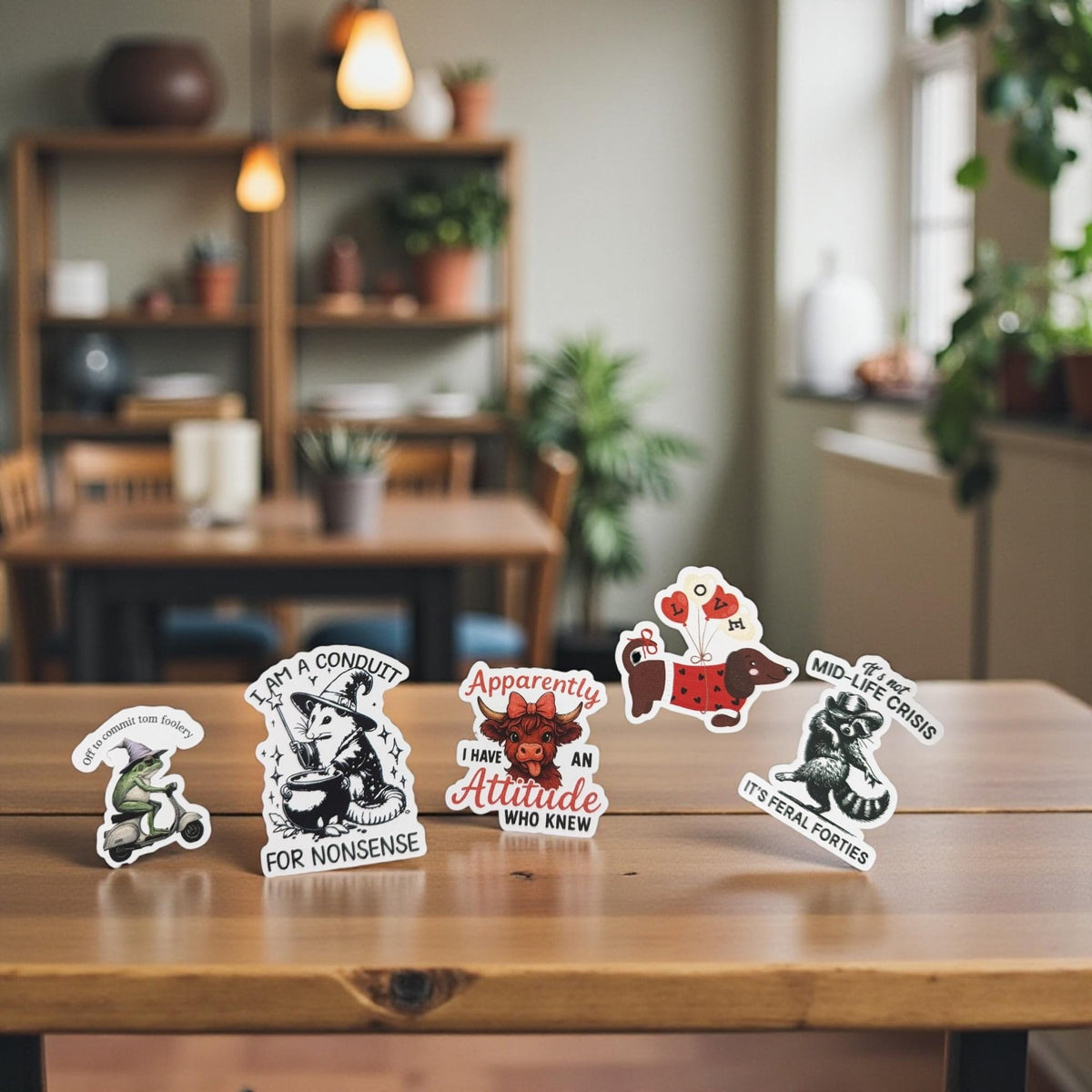 Sticker Pack – Set of 6 | Themed Vinyl Stickers for Laptops, Journals, Tumblers & More - Music City Acrylics