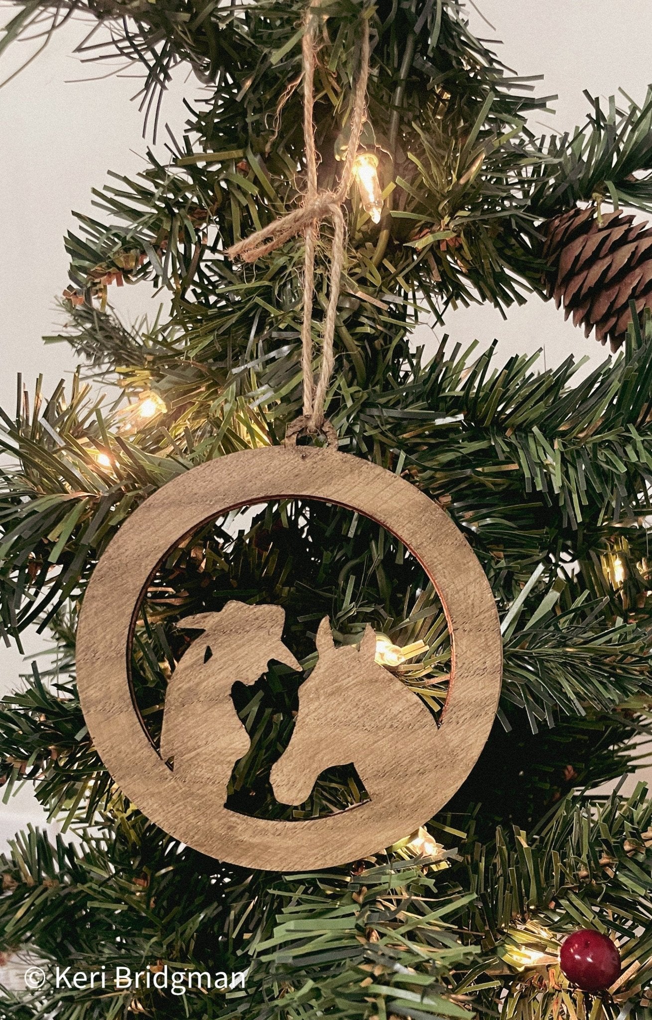 There's Just Something About Horses Cowgirl Ornament – Western Horse Lover Gift - Music City Acrylics