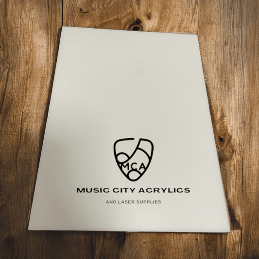 White Matte/Gloss Cast Acrylic - The Happiest Co. LLC